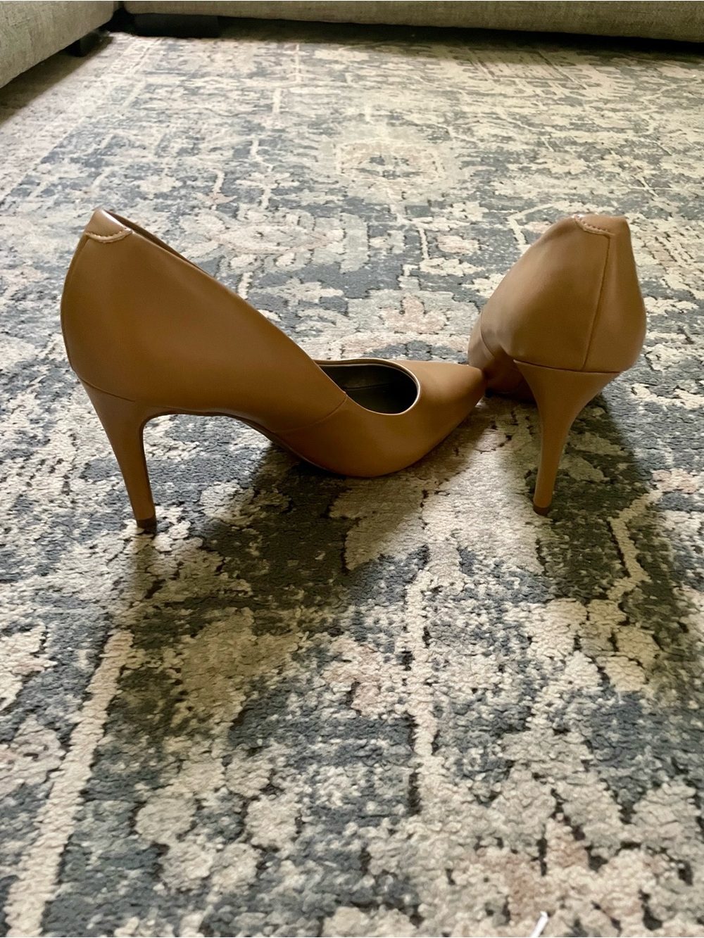 Worthington Women's Pointed-Toe Heels in Camel Brown - Picture 3 of 4